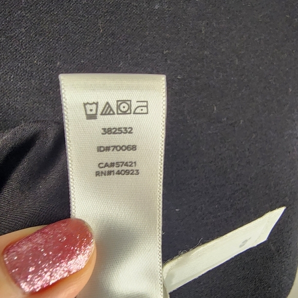 Ann Taylor Loft Gray and Black Color Block Textured A-Line Dress Size 2 - Picture 11 of 11